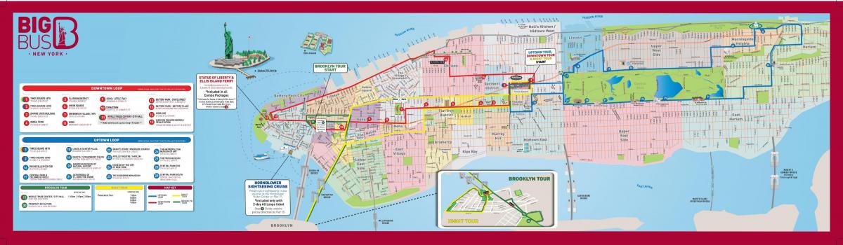big bus NYC mapa