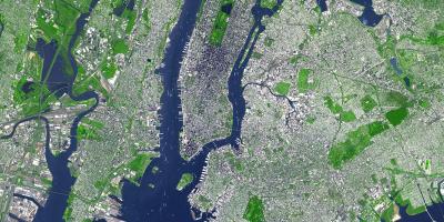 Mapa aérea de la Ciudad de Nueva York