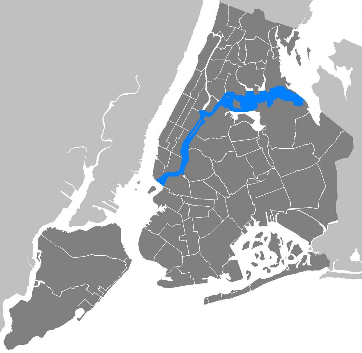 este río NYC mapa