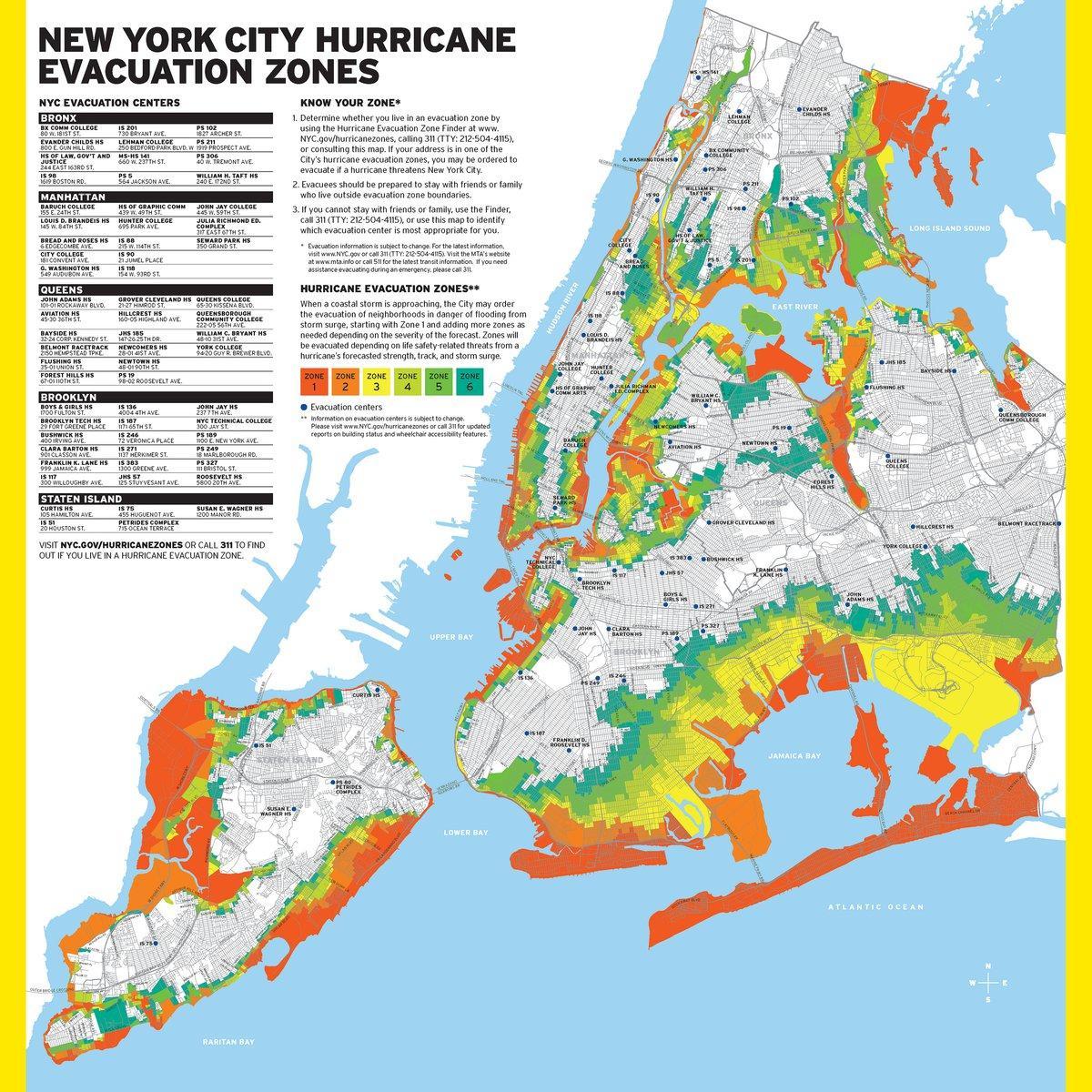 NYC mapa de inundación