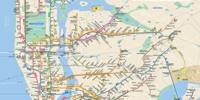 NYC transporte masivo mapa