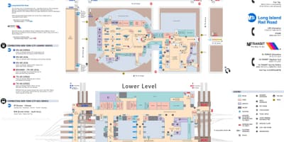 Mapa de la estación Penn de NYC