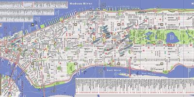 Mapa de la Ciudad de Nueva York calles y avenidas