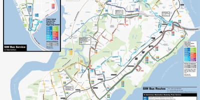 Autobús expreso de la MTA mapa